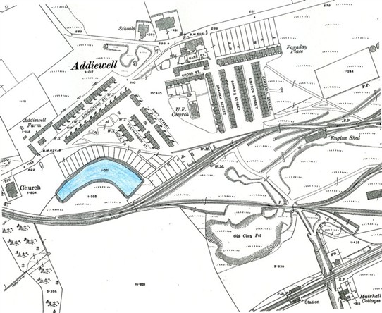 Photo:Map of the village in 1917.