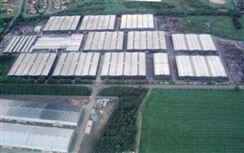 Photo:The bonded warehouses, looking north.  Top left, part of the Meadownhead estate.  c. 2005.